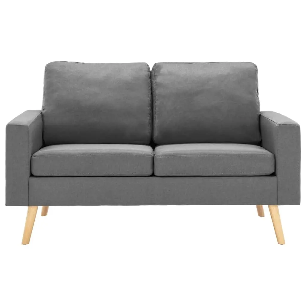 2-Seater Sofa Light Grey Fabric 288703