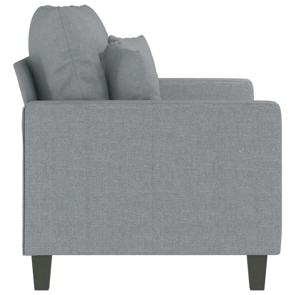 2-Seater Sofa Light Grey 120 cm Fabric 359259