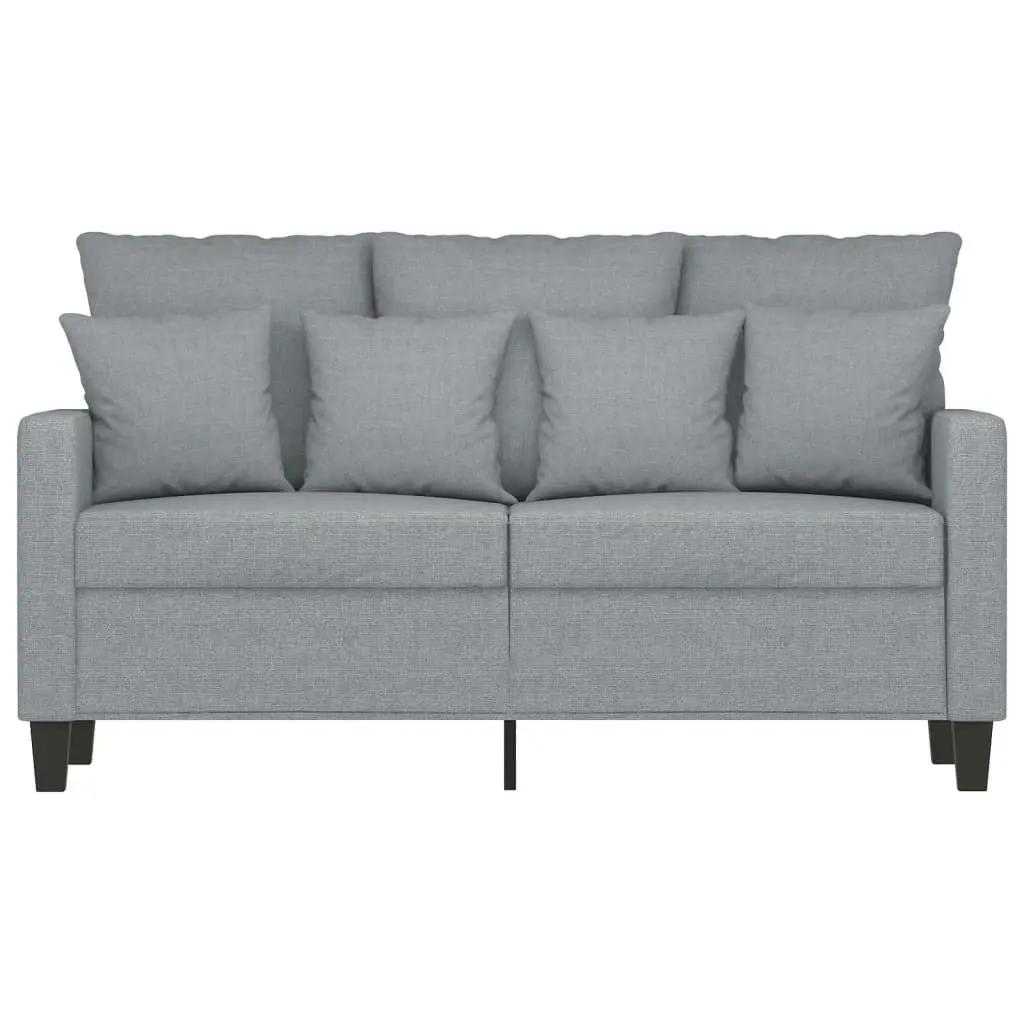 2-Seater Sofa Light Grey 120 cm Fabric 359259