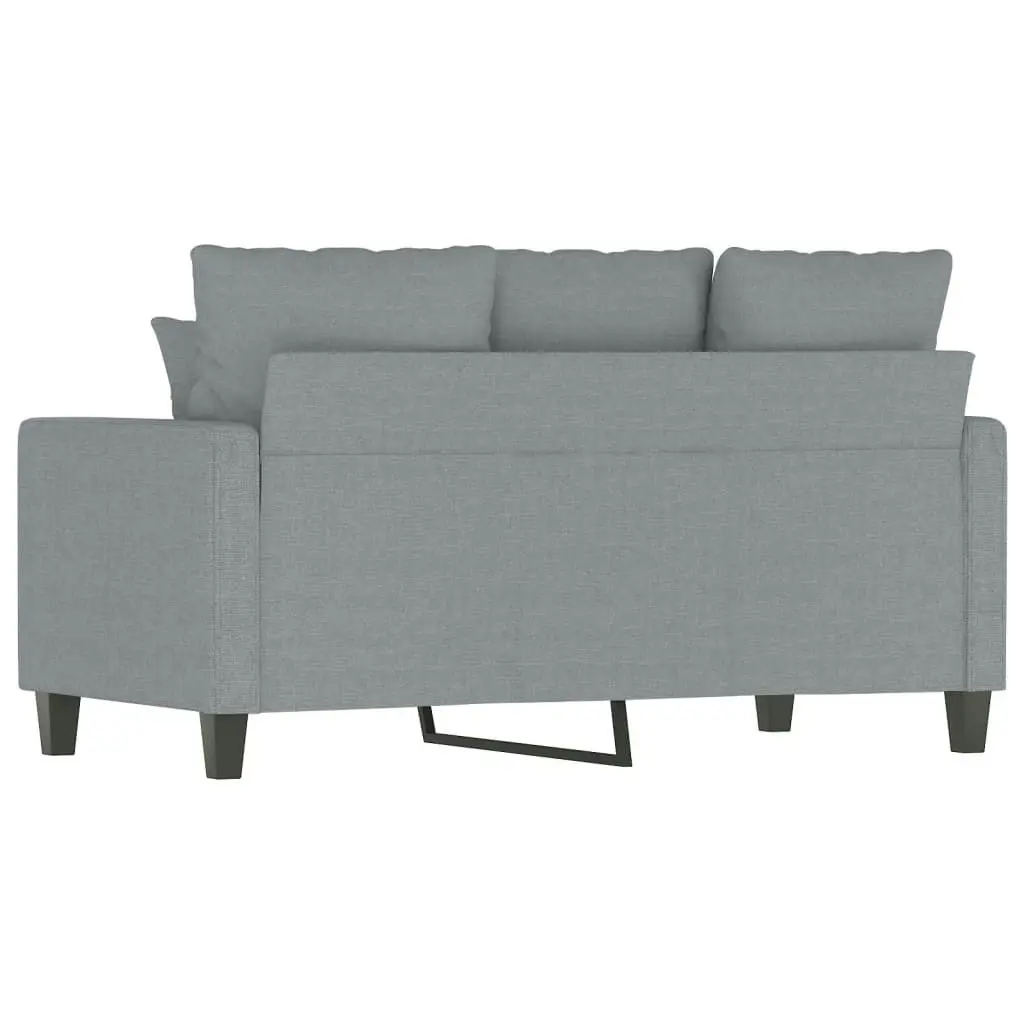 2-Seater Sofa Light Grey 120 cm Fabric 359259