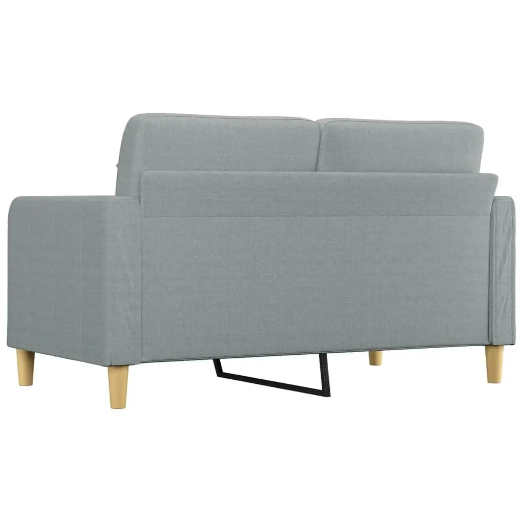 2-Seater Sofa Light Grey 140 cm Fabric 359091