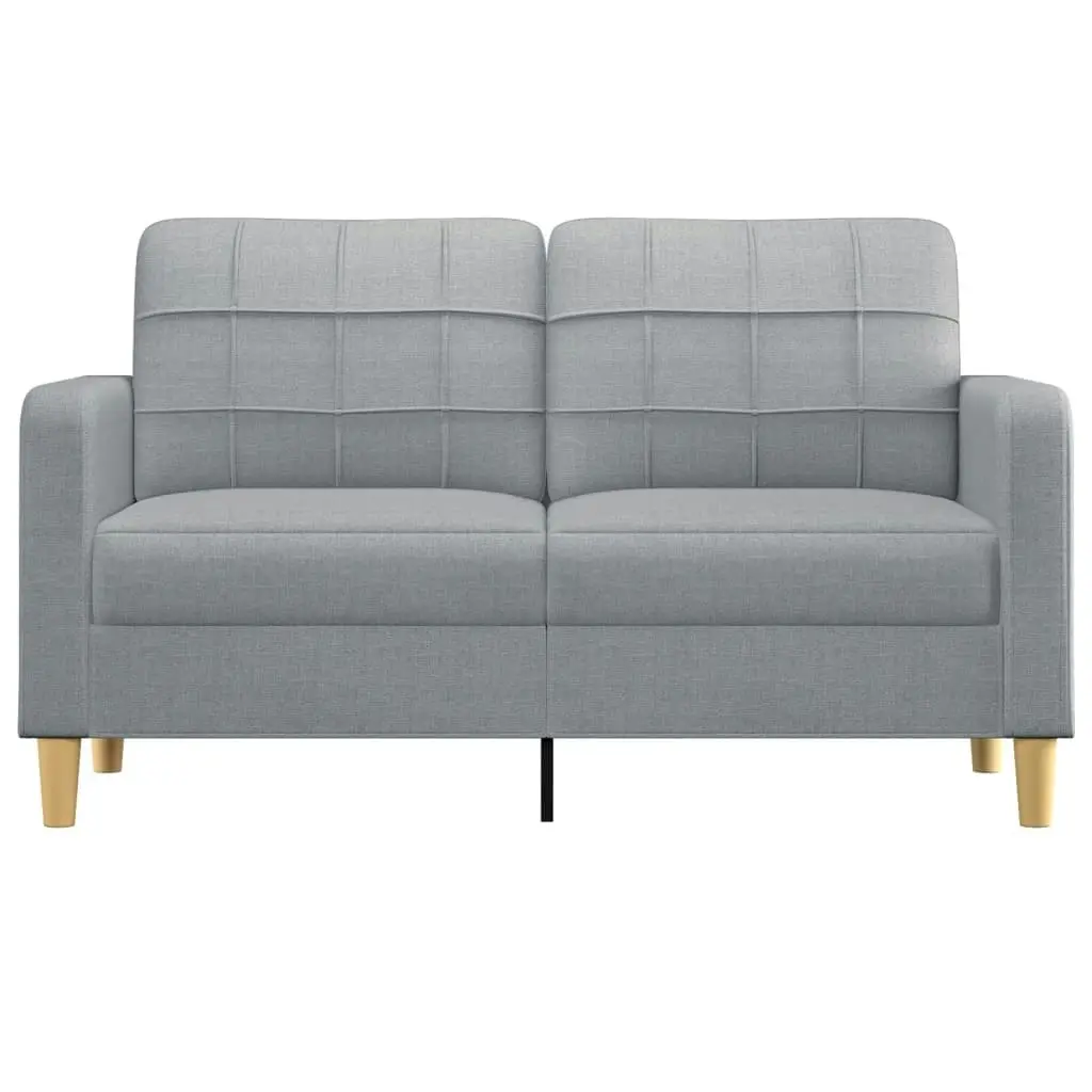 2-Seater Sofa Light Grey 140 cm Fabric 359091