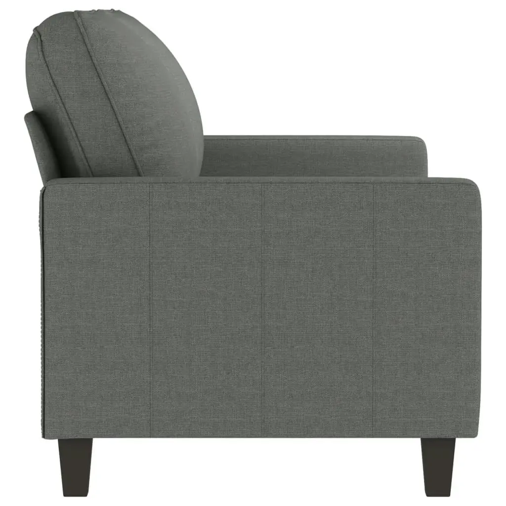 2-Seater Sofa Dark Grey 140 cm Fabric 359164