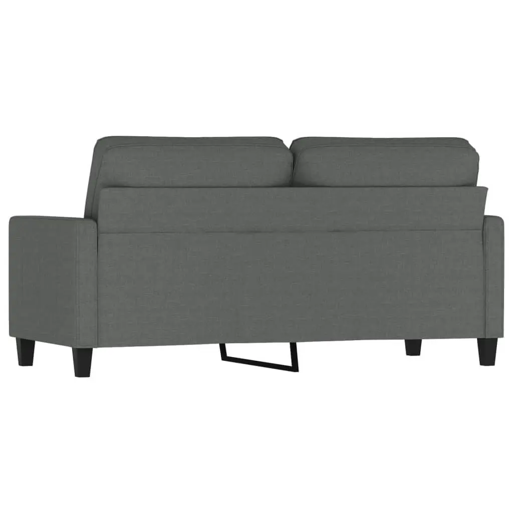 2-Seater Sofa Dark Grey 140 cm Fabric 359164