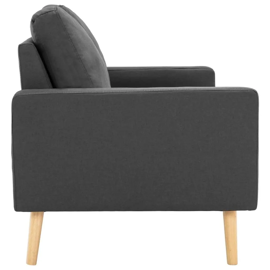 2-Seater Sofa Dark Grey Fabric 288704