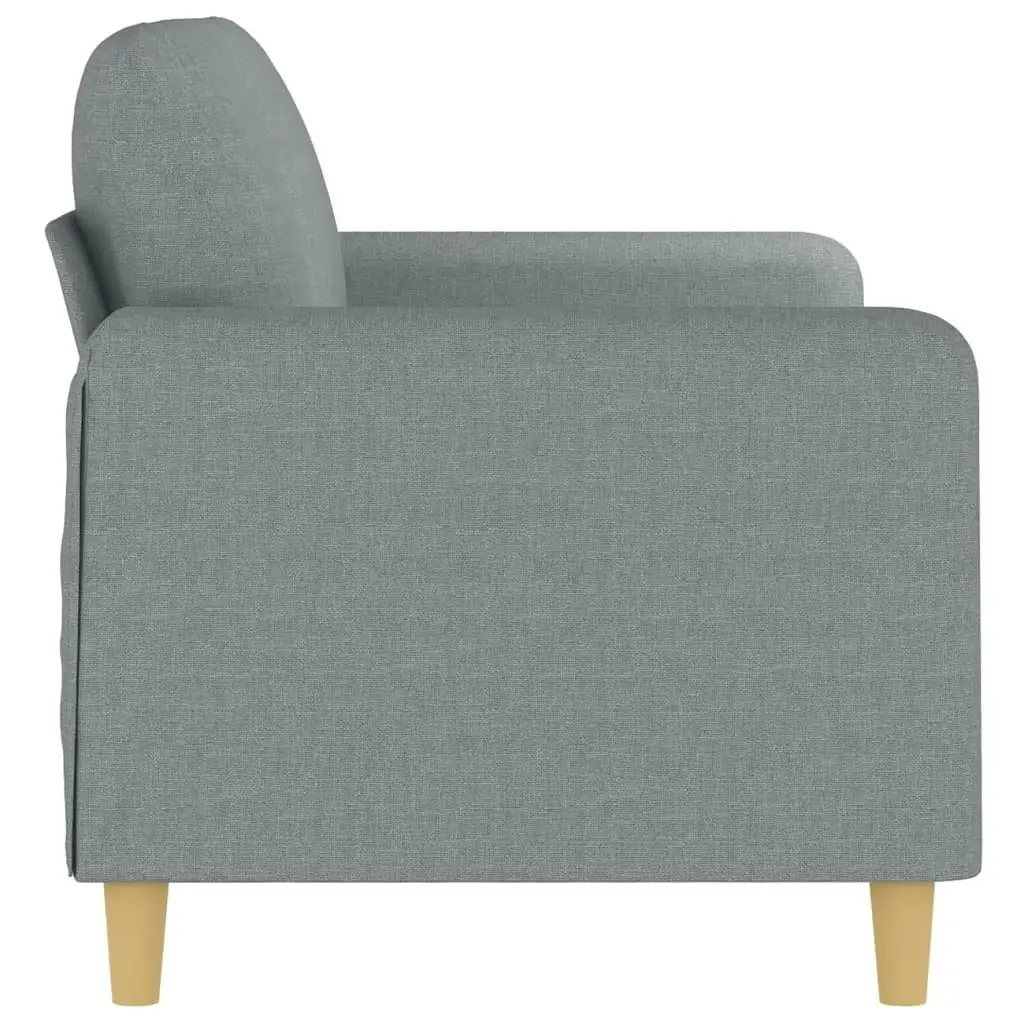 2-Seater Sofa Light Grey 140 cm Fabric 359478