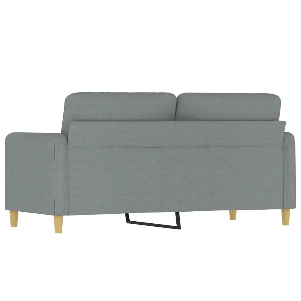 2-Seater Sofa Light Grey 140 cm Fabric 359478