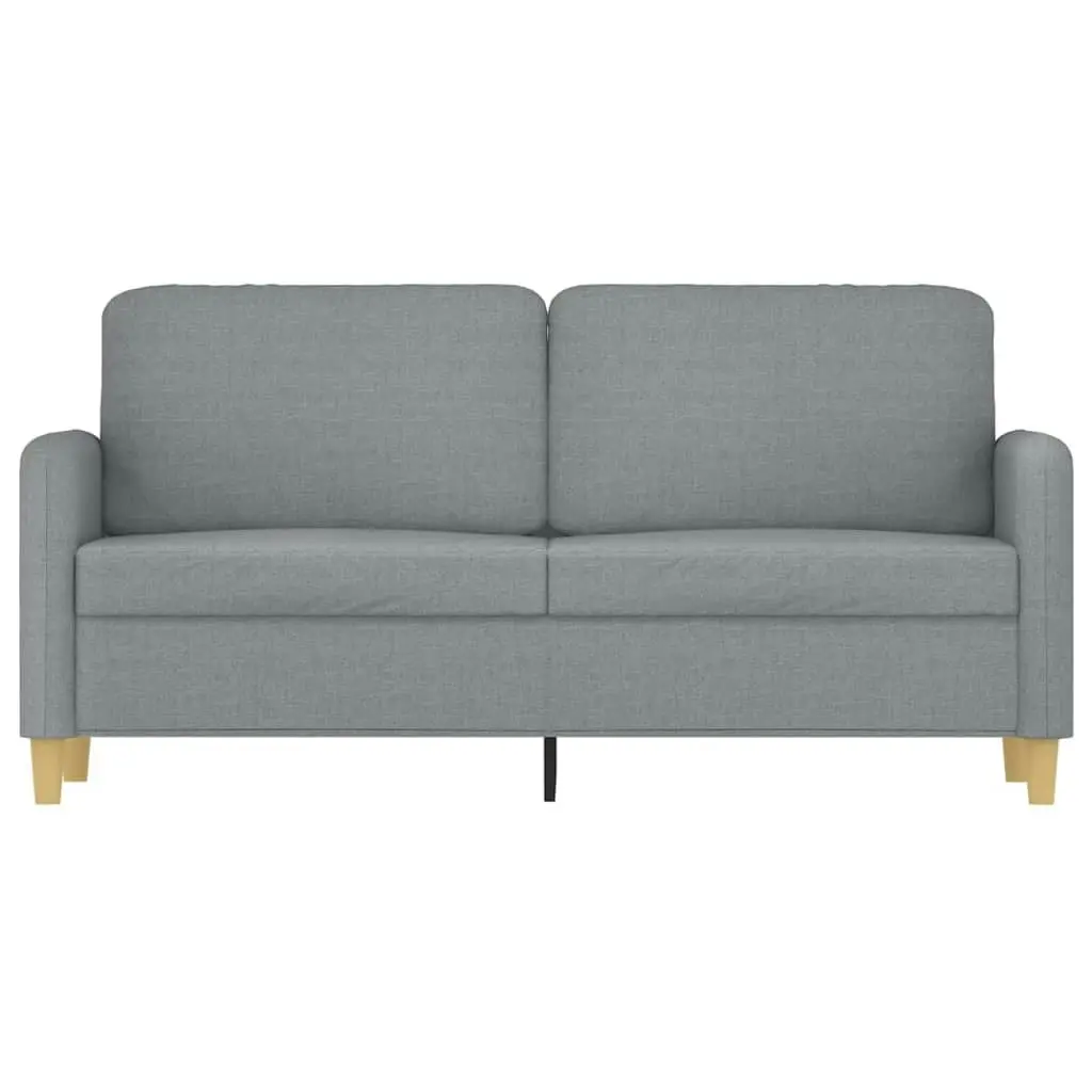 2-Seater Sofa Light Grey 140 cm Fabric 359478