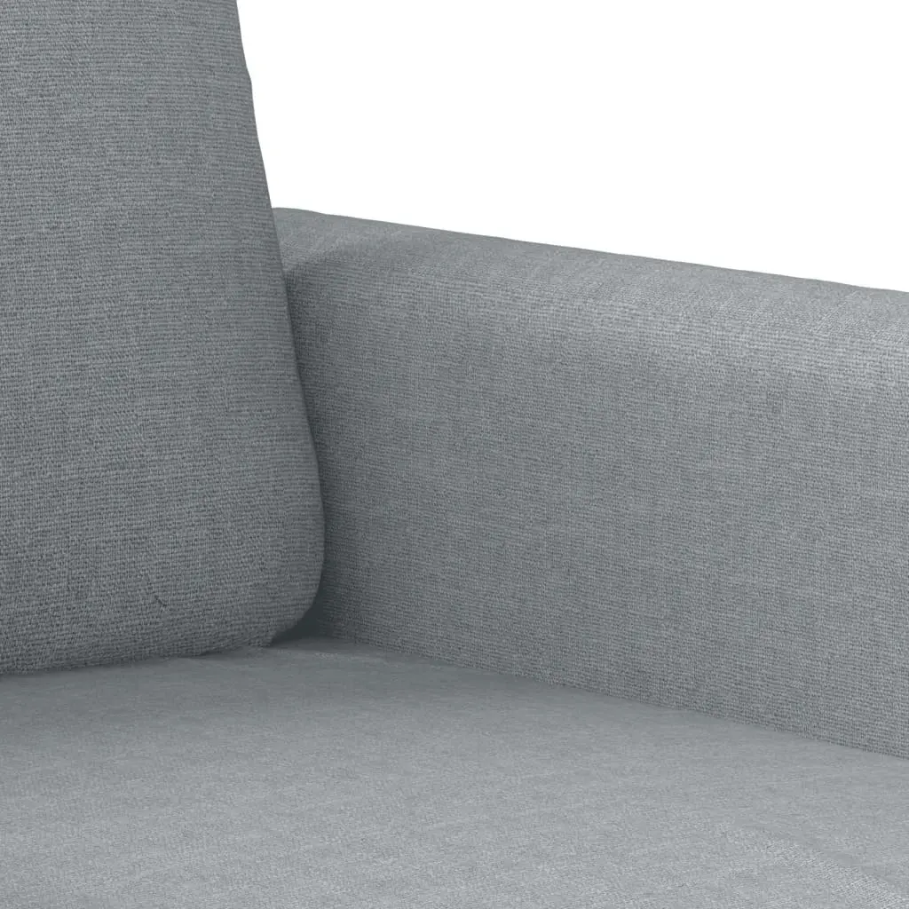 2-Seater Sofa Light Grey 140 cm Fabric 359478