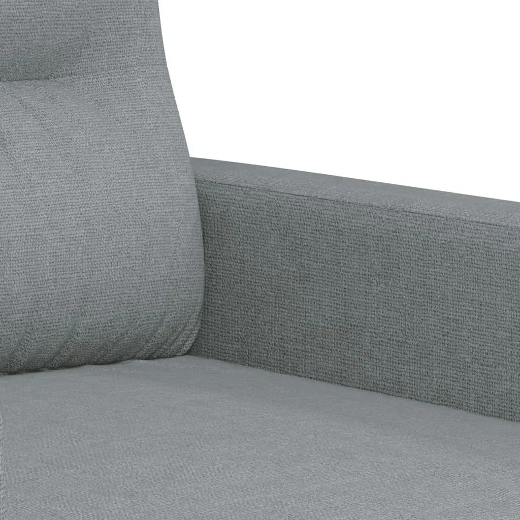 2-Seater Sofa Light Grey 140 cm Fabric 359235