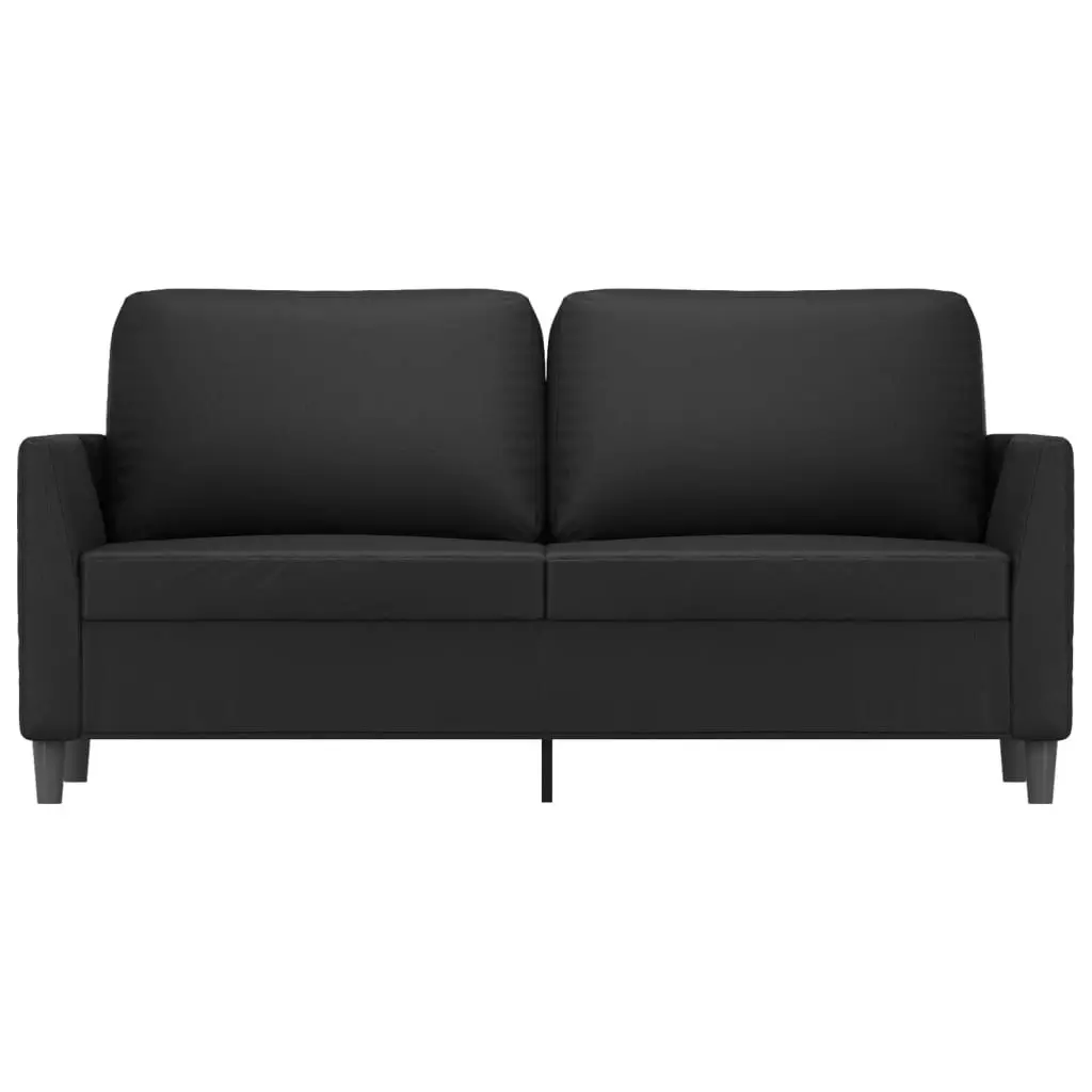 2-Seater Sofa Black 140 cm Faux Leather 359333