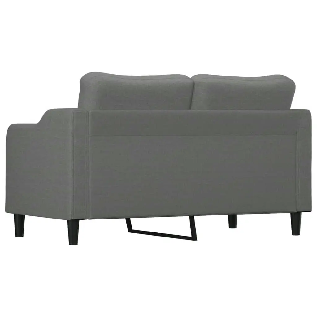 2-Seater Sofa Dark Grey 140 cm Fabric 359360