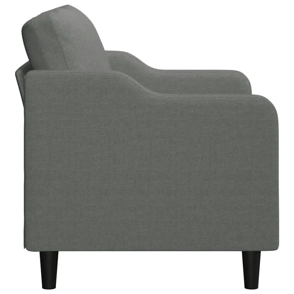 2-Seater Sofa Dark Grey 140 cm Fabric 359360