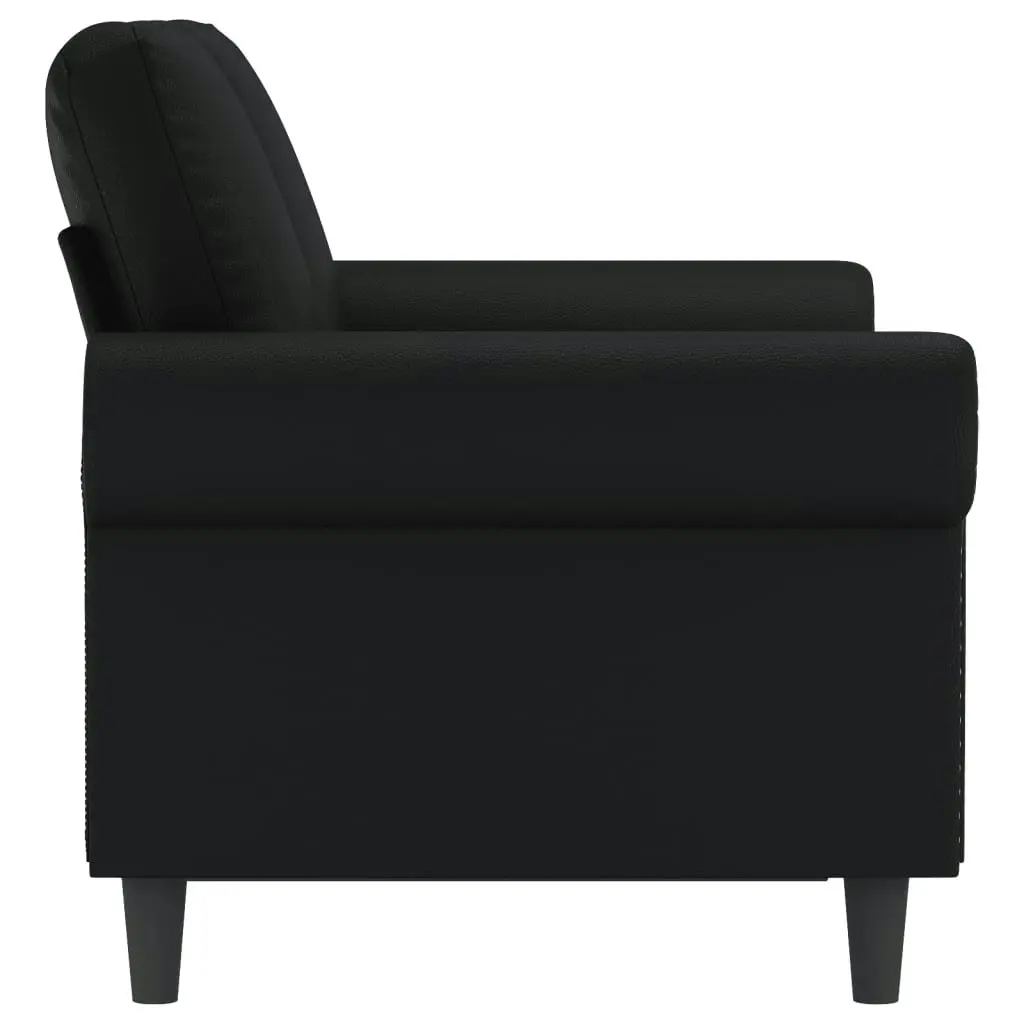 2-Seater Sofa Black 120 cm Faux Leather 359499