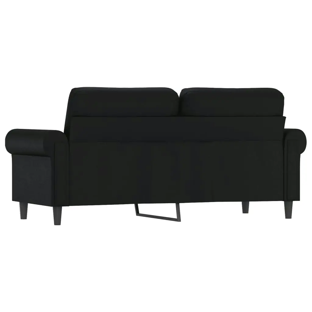 2-Seater Sofa Black 140 cm Faux Leather 359504