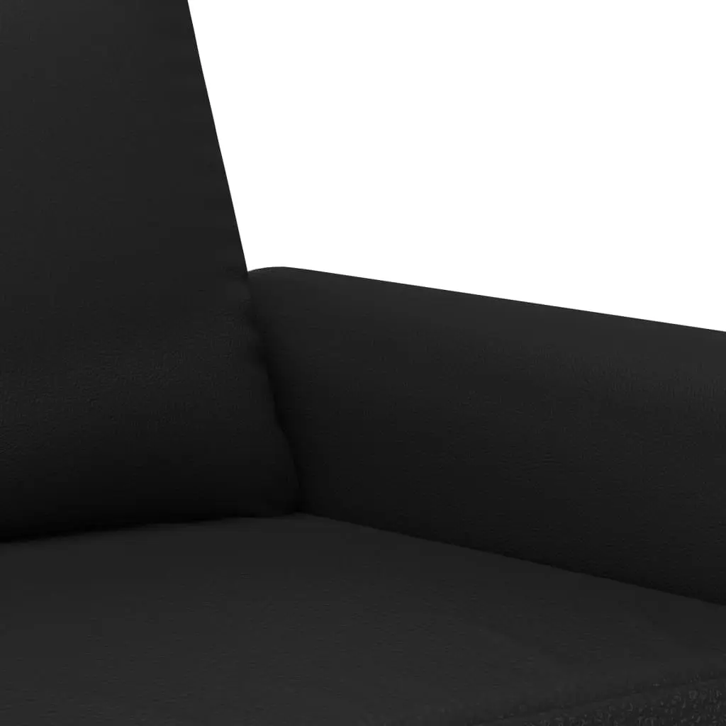 2-Seater Sofa Black 140 cm Faux Leather 359504