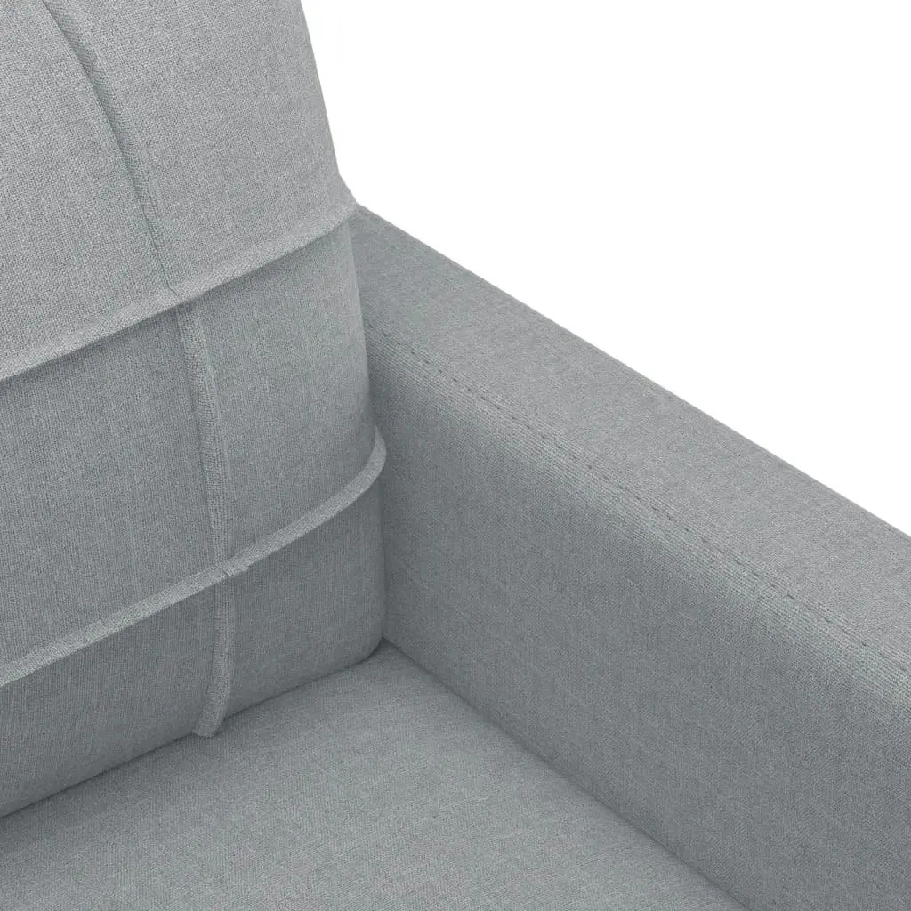 2-Seater Sofa Light Grey 120 cm Fabric 359083