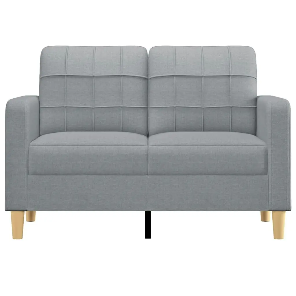 2-Seater Sofa Light Grey 120 cm Fabric 359083