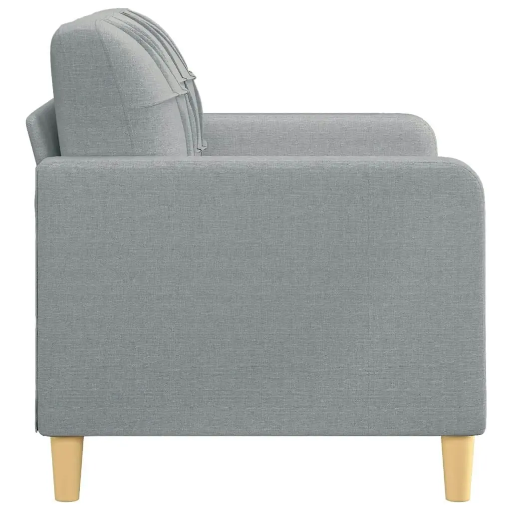 2-Seater Sofa Light Grey 120 cm Fabric 359083