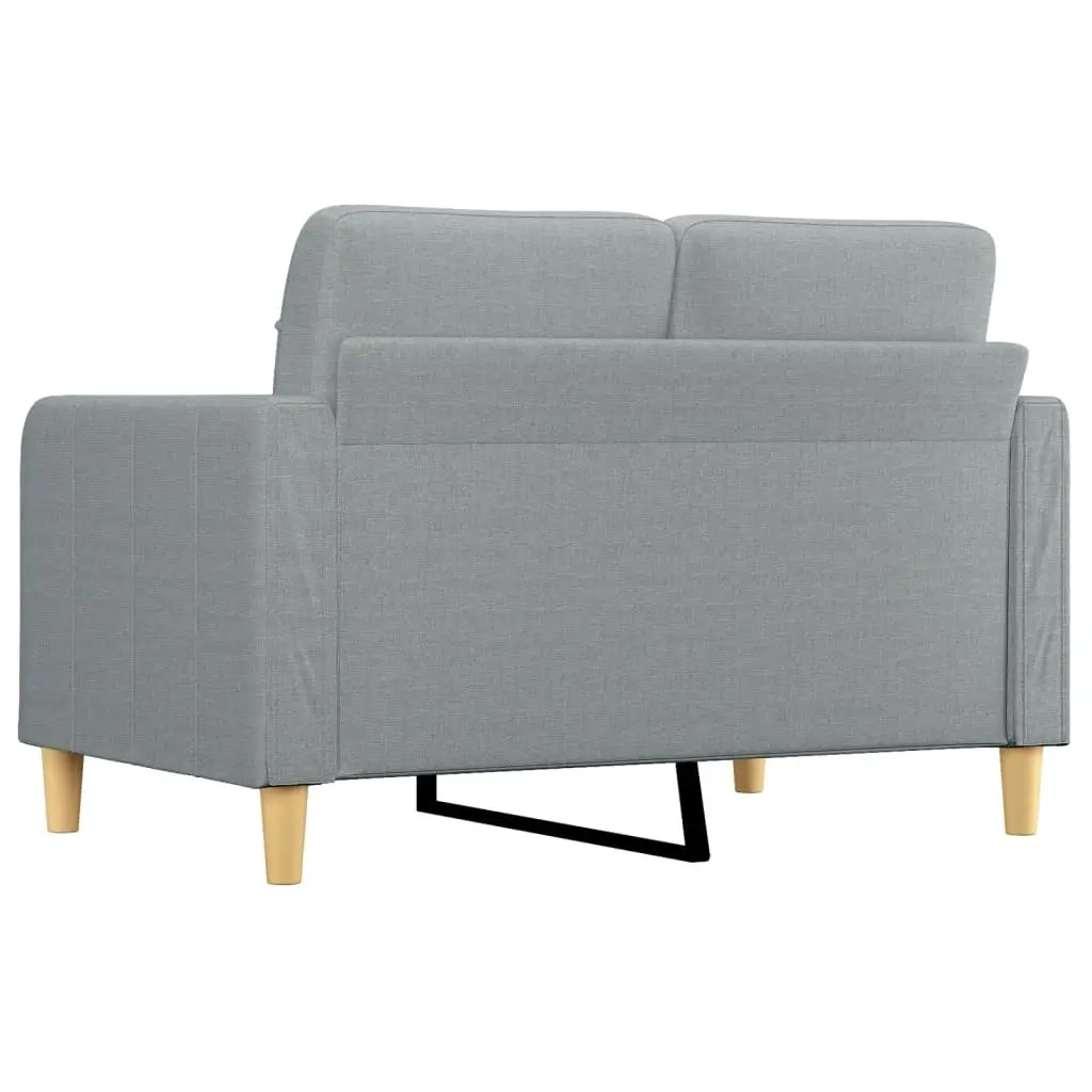 2-Seater Sofa Light Grey 120 cm Fabric 359083