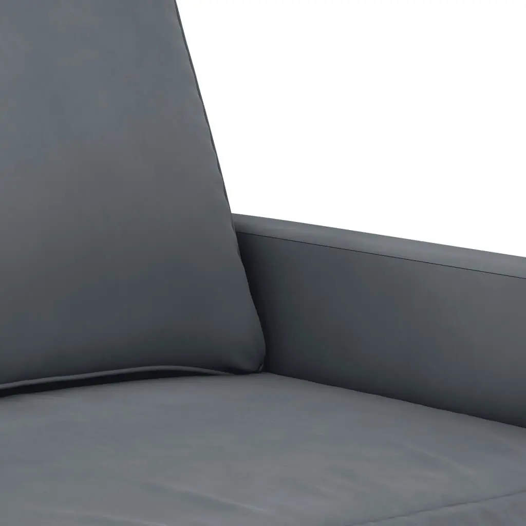 2-Seater Sofa Dark Grey 140 cm Velvet 359200