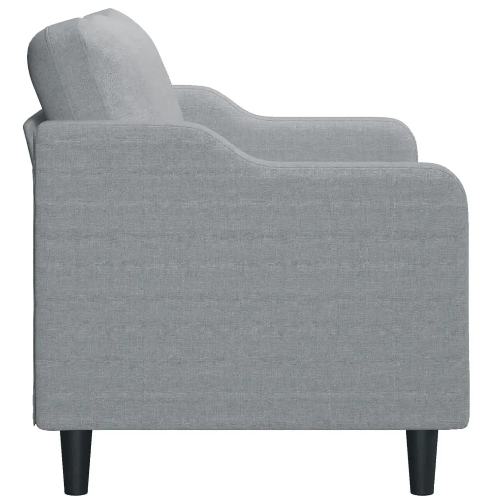 2-Seater Sofa Light Grey 140 cm Fabric 359359