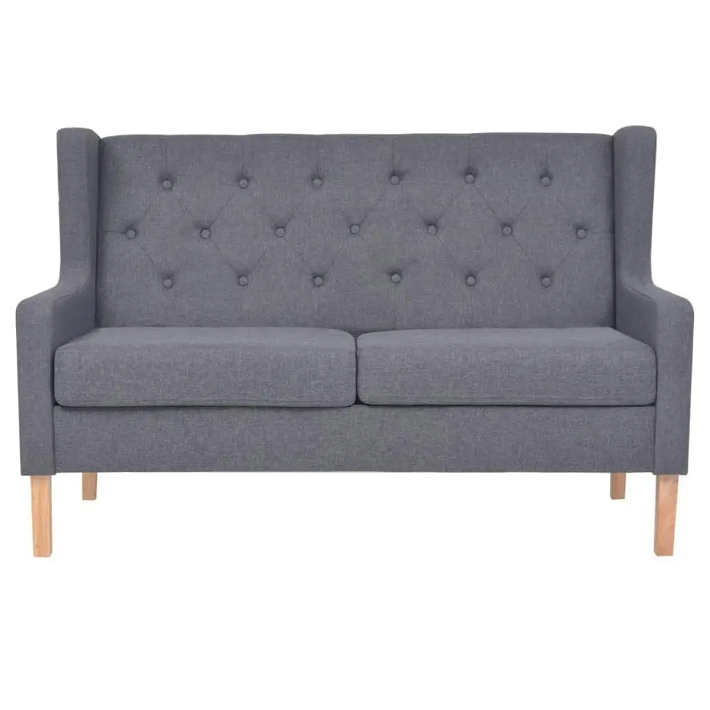 2-Seater Sofa Fabric Grey 245453