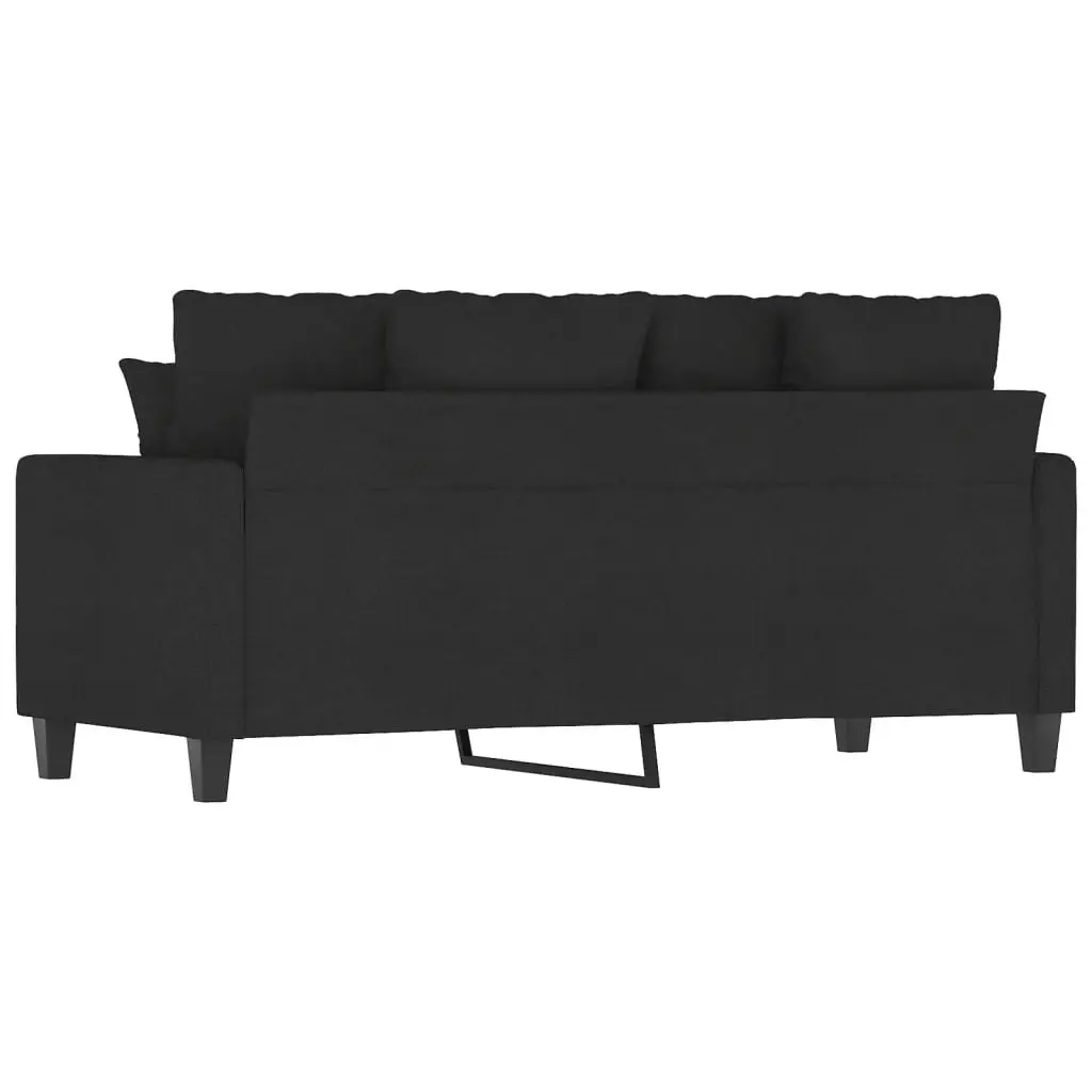 2-Seater Sofa Black 140 cm Fabric 359271