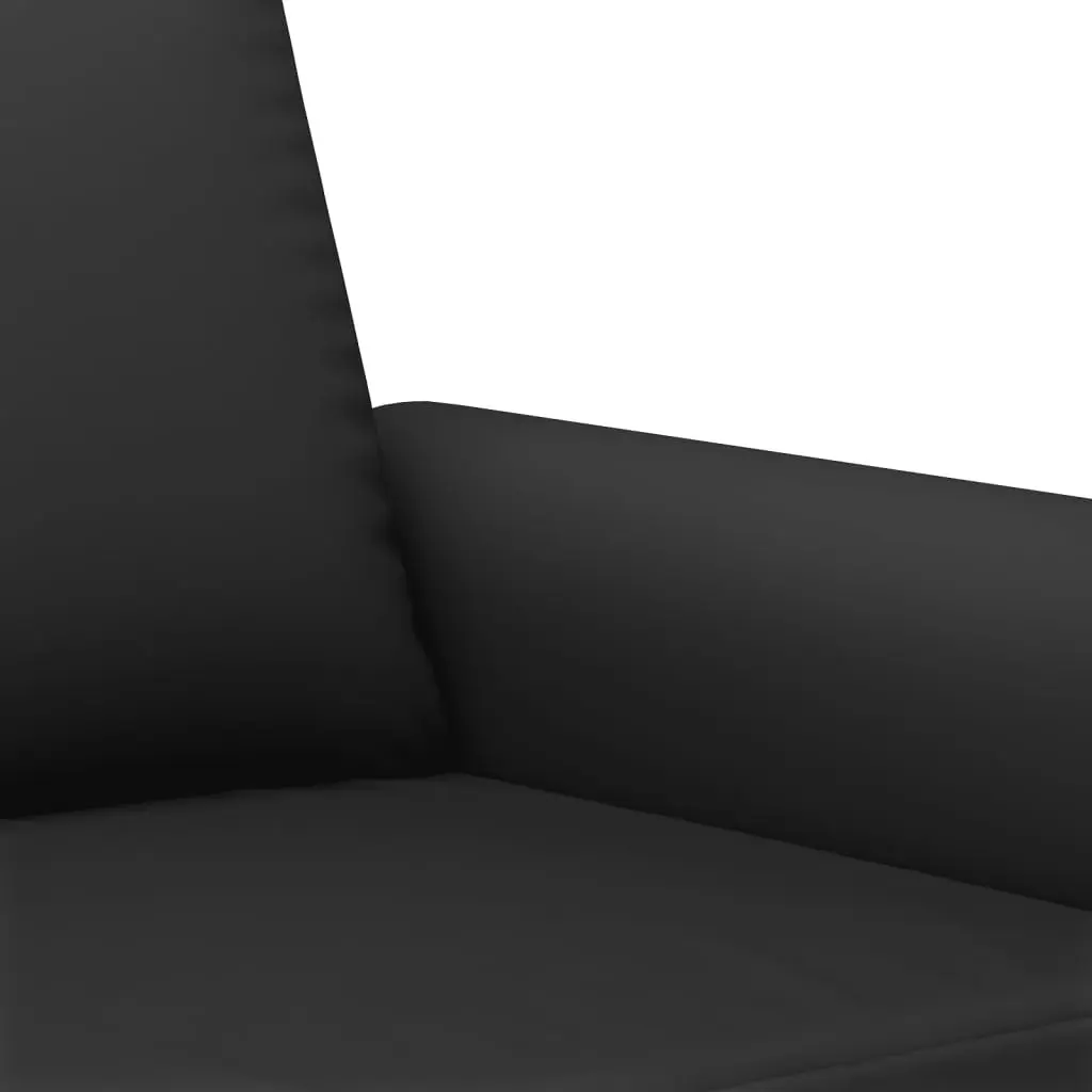 2 Piece Sofa Set with Pillows Black Velvet 3202275