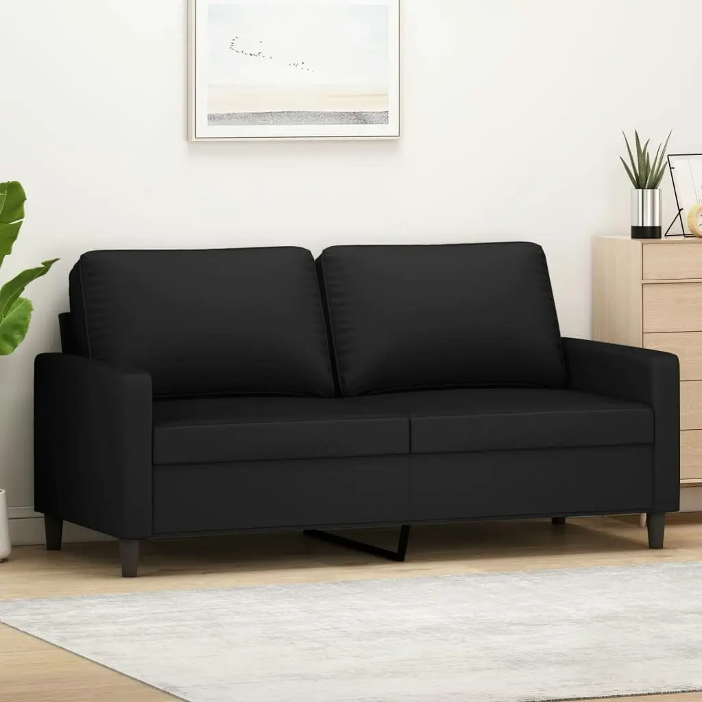 2-Seater Sofa Black 140 cm Velvet 359204