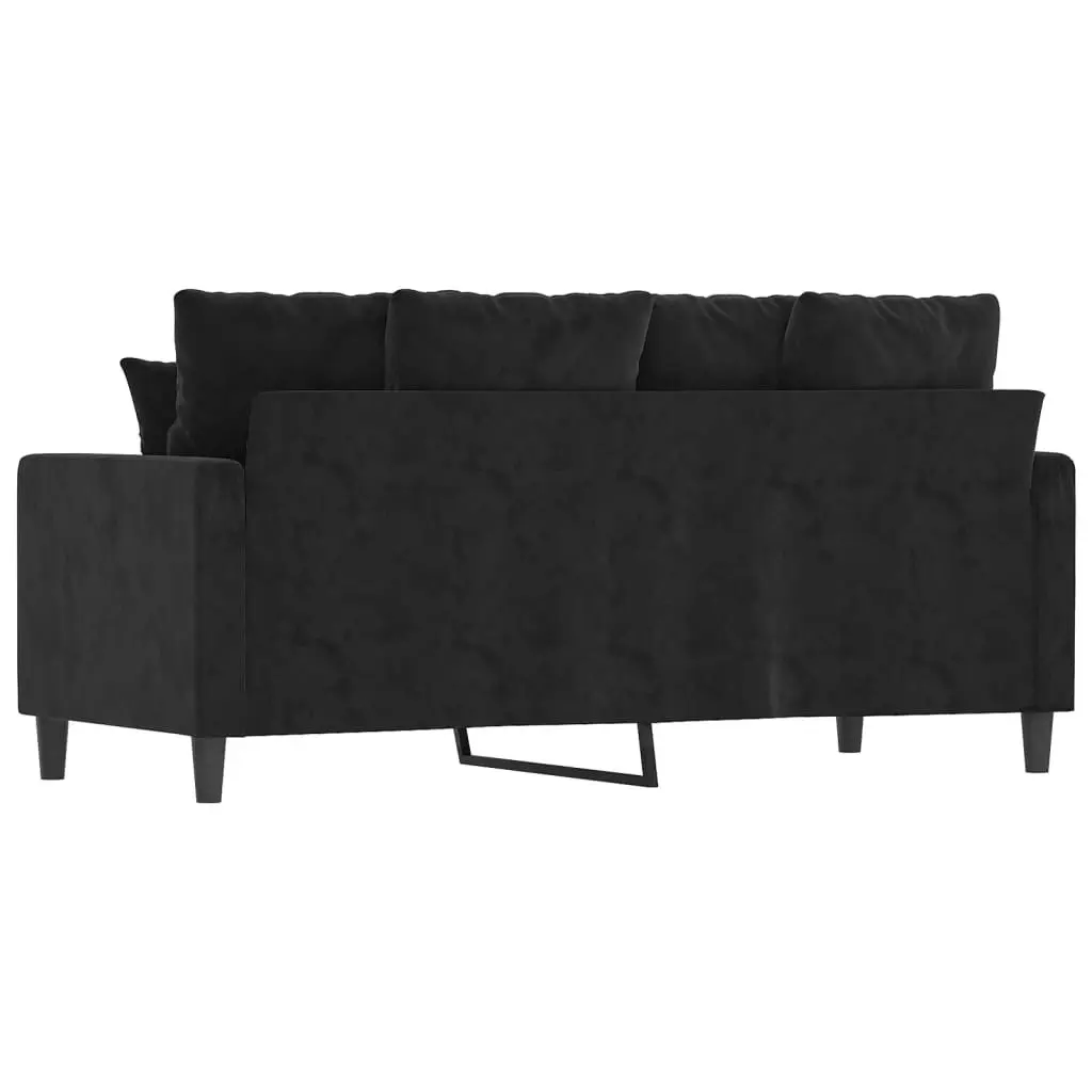 2-Seater Sofa Black 140 cm Velvet 359308