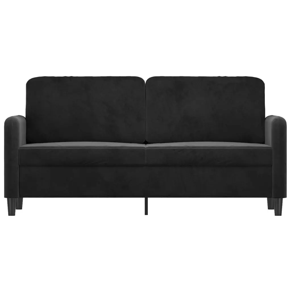 2-Seater Sofa Black 140 cm Velvet 359447