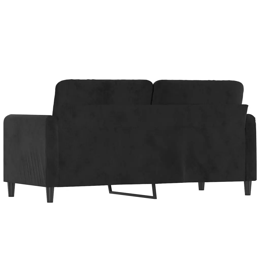 2-Seater Sofa Black 140 cm Velvet 359447