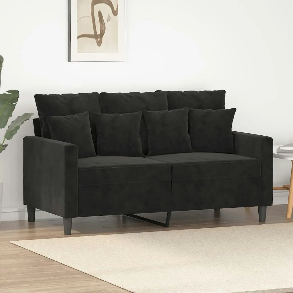 2-Seater Sofa Black 120 cm Velvet 359298