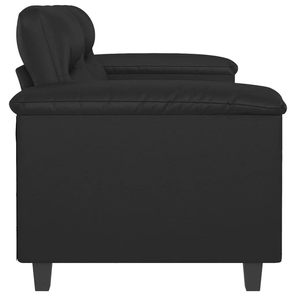 2-Seater Sofa Black 120 cm Faux Leather 359578