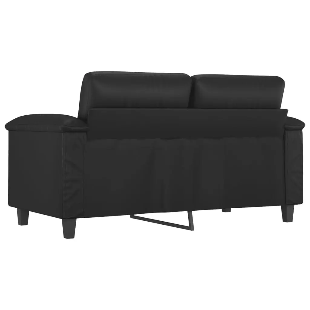 2-Seater Sofa Black 120 cm Faux Leather 359578