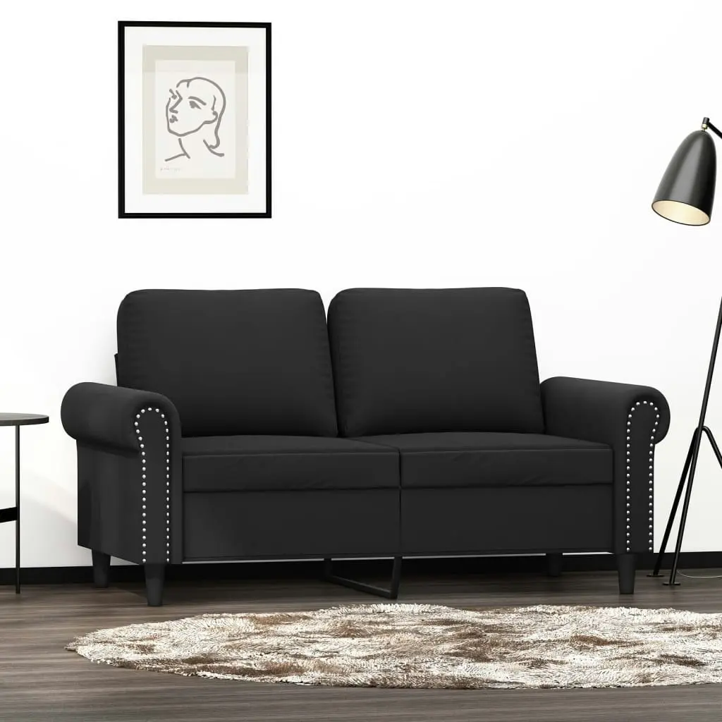 2-Seater Sofa Black 120 cm Velvet 359524