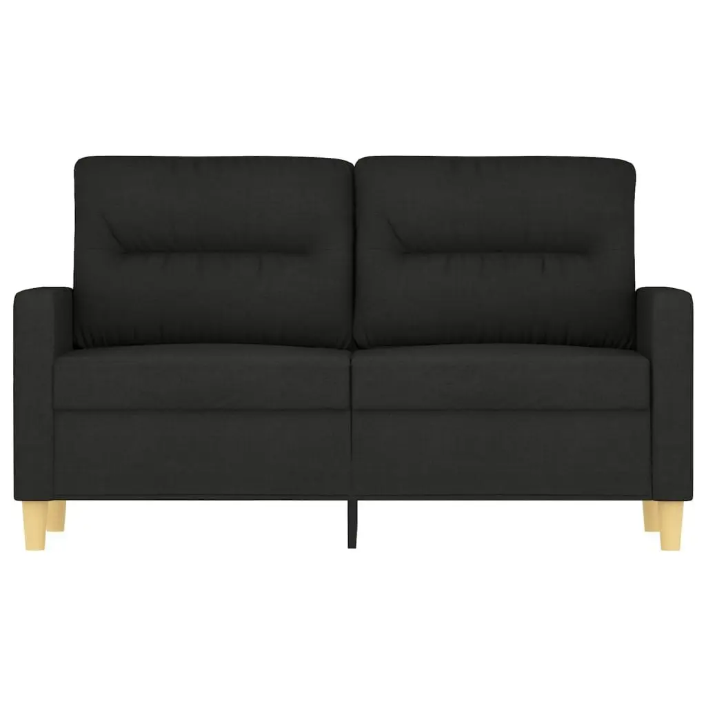 2-Seater Sofa Black 120 cm Fabric 359231