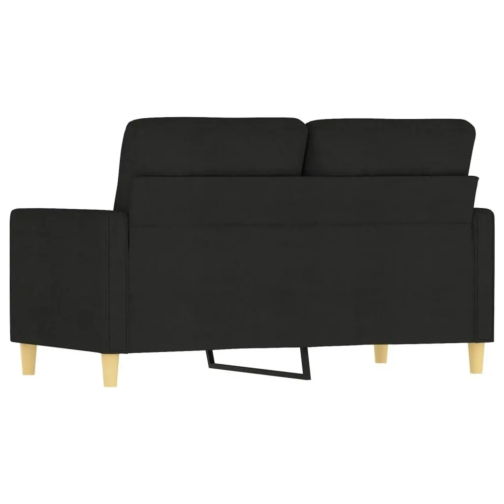 2-Seater Sofa Black 120 cm Fabric 359231