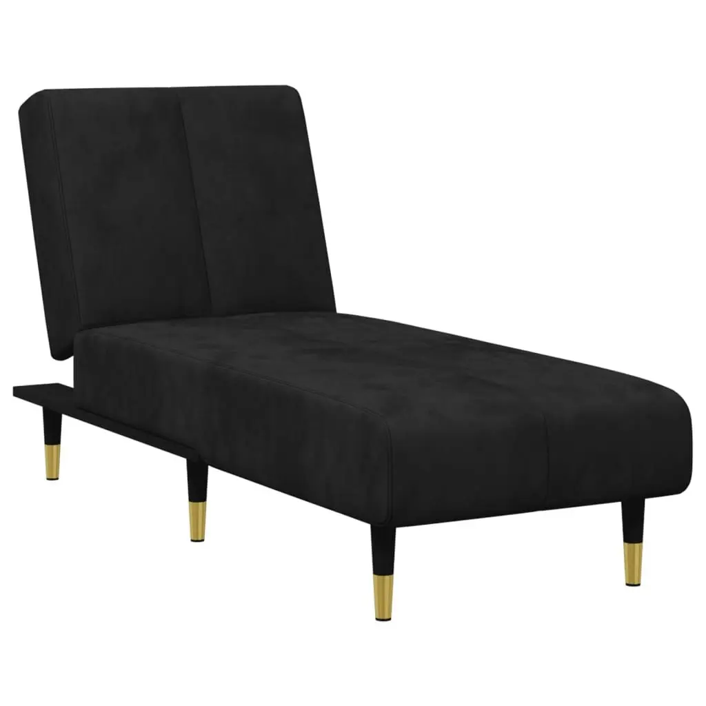 2 Piece Sofa Set Black Velvet 3216298