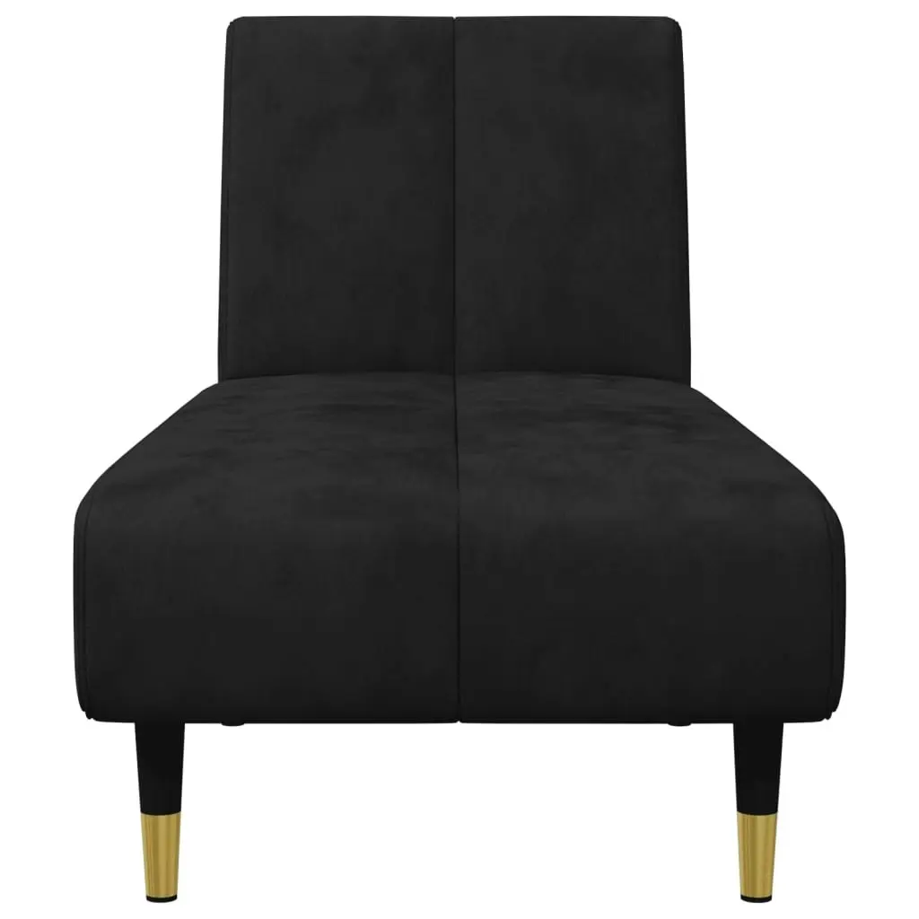 2 Piece Sofa Set Black Velvet 3216298