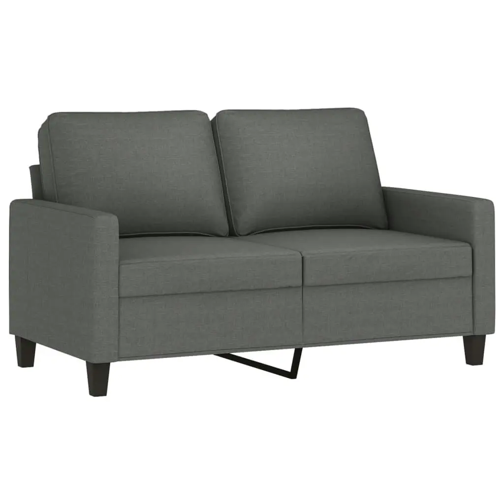 3 Piece Sofa Set with Cushions Dark Grey Fabric 3201429