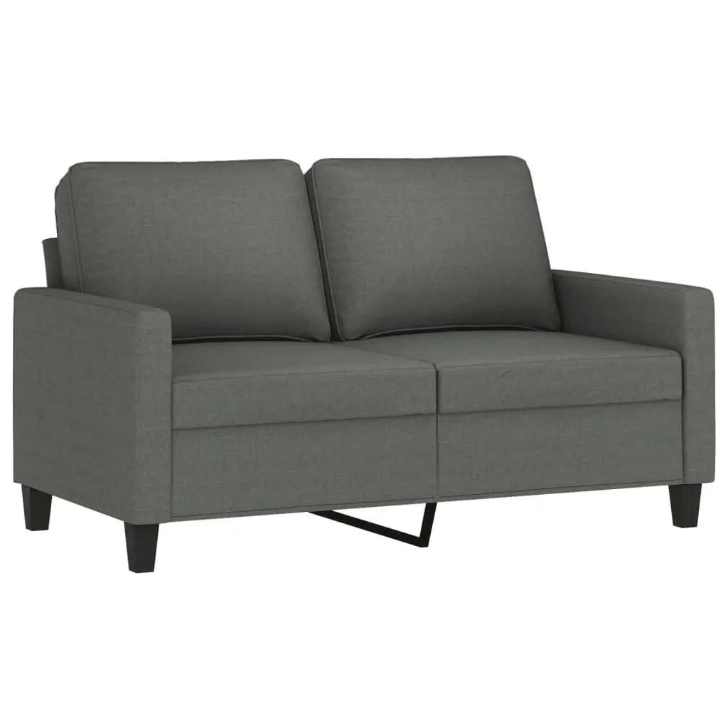 3 Piece Sofa Set with Cushions Dark Grey Fabric 3201469