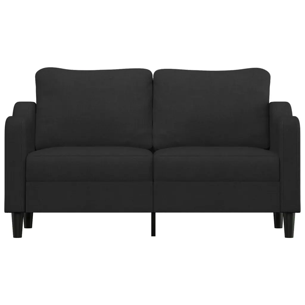 2-Seater Sofa Black 140 cm Fabric 359363