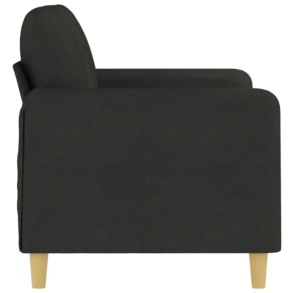 2-Seater Sofa Black 120 cm Fabric 359474