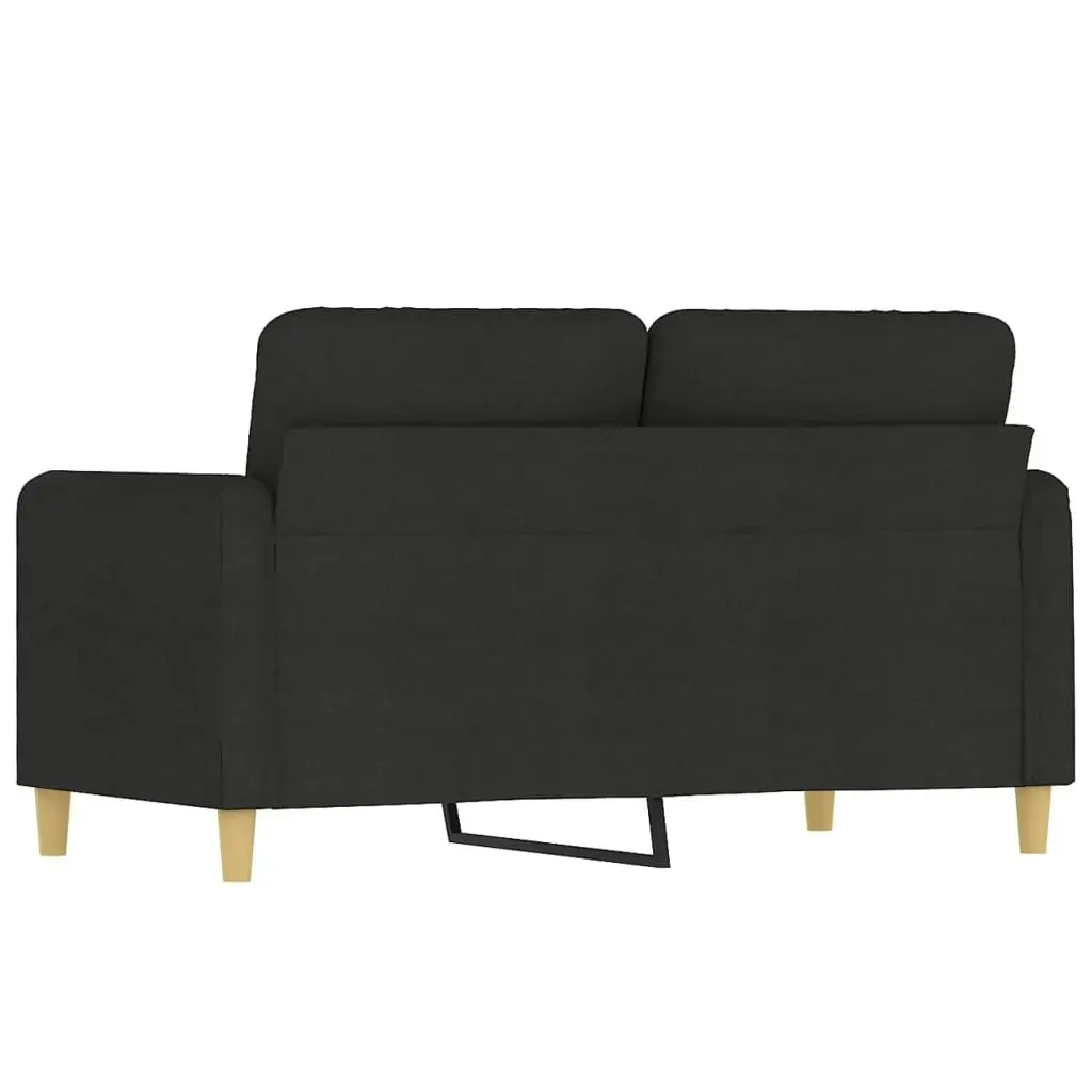 2-Seater Sofa Black 120 cm Fabric 359474