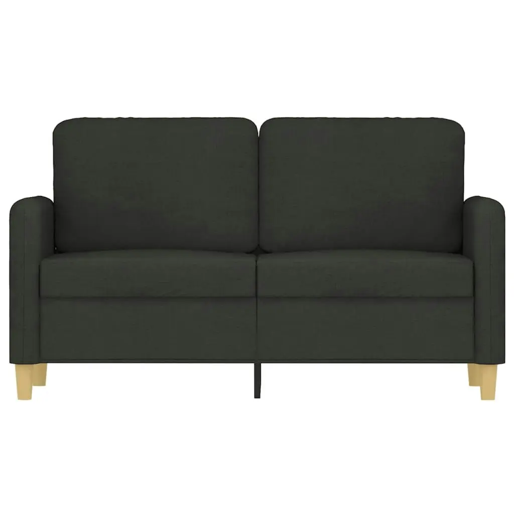 2-Seater Sofa Black 120 cm Fabric 359474