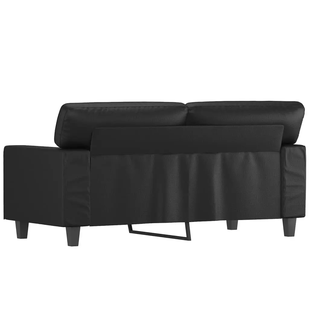 2-Seater Sofa Black 120 cm Faux Leather 359412