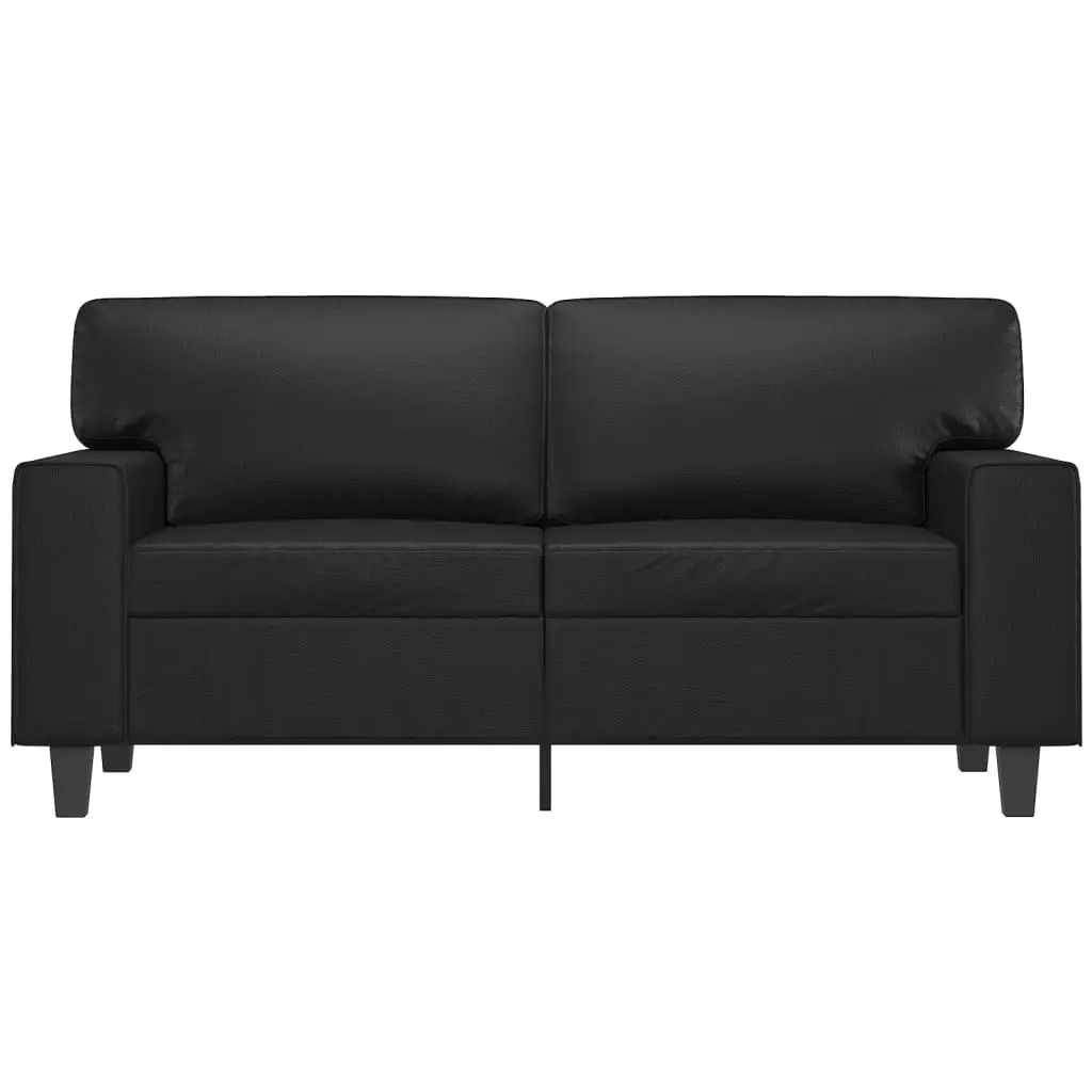 2-Seater Sofa Black 120 cm Faux Leather 359412