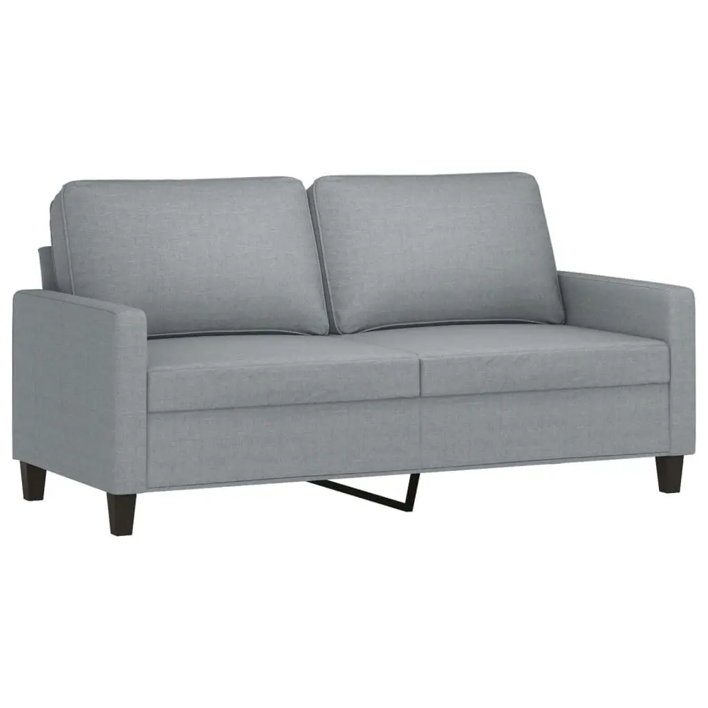 3 Piece Sofa Set with Cushions Light Grey Fabric 3201452